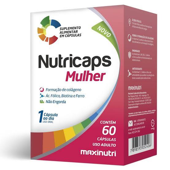 Polivitamínico Nutricaps Mulher 60 capsulas - Maxinutri