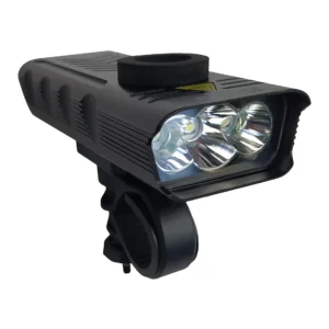 Farol Lanterna Bike c/ Power Bank 3 LEDs T6 USB Tipo C