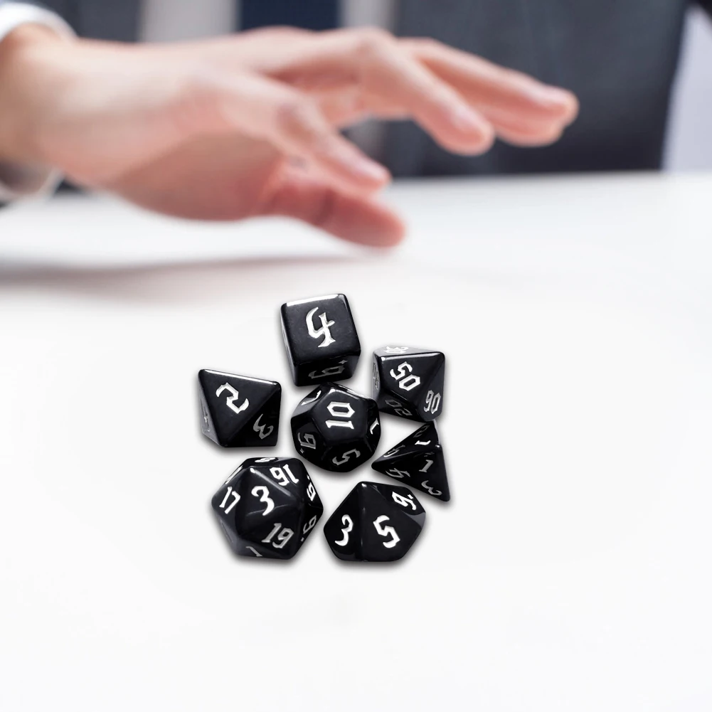 Dados 7 Peças d4 d6 d8 d10 d12 - Imagem 24