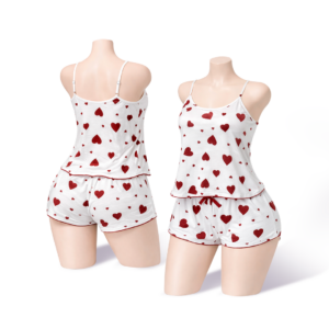 Pijama Feminino Coração Cores Sortidas